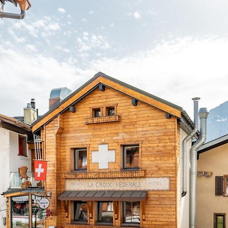 Hotel De La Croix-Federale Leukerbad Exterior foto